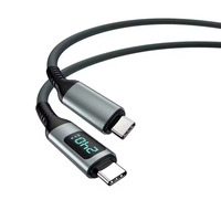 Cable de Datos USB Tipo-C a Tipo-C de 1 m, 40 Gbps, 240 W, 8K, 60 Hz, Carga Rápida PD, Trenzado de Nailon para Computadora