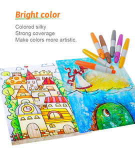 Silly Silk Safe Child Préscolaire Cryons De Haute Qualité Non Toxoc En Chine Papeterie Pour Tout-Petit Dessiner Ensemble Craie 3D Twist Up Crayon - Product Image 5