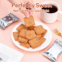 Biscuits croustillants au sucre brun de qualité supérieure, saveur de sucre brun, en boîte cadeau, emballés individuellement, fabrication OEM, étiquette privée, vente en gros