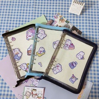Papier de Rechange Intérieur en Gros Feuilles Mobiles A5 A6, 45 Feuilles pour Carnet à Spirale et Reliure à 6 Anneaux, Pages de Planificateur