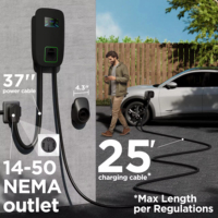 Nuevo Cargador de Pared para Vehículos Eléctricos de 7kW 11kW J1772 Nivel 2 con Conector NEMA, Protección Contra Fugas IP65, Operado por Aplicación Inteligente, Alta Eficiencia, para Uso Doméstico