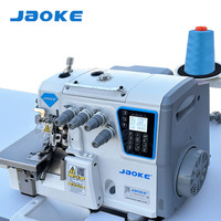 Nouvelle machine à coudre surjeteuse industrielle automatique avec moteur en fer |   Surjeteuse haute vitesse avec coupe-fil automatique et relevage du pied presseur 3/4/5 fils