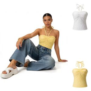 Stylish Smocked Tube Top Rayon <b>Staple</b> for Women-Lightweight Comfortable & Breathable for Casual Summer Travel - Product Image 1
