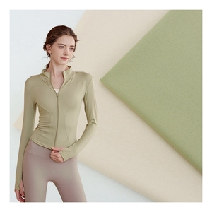 Vải thun co giãn 4 chiều chất lượng cao Lulu hai mặt, 240gsm, 78% <span class=keywords><strong>polyester</strong></span>, 22% <span class=keywords><strong>spandex</strong></span>, bán buôn, dùng cho quần legging tập yoga và đồ thể thao - Product Image 1