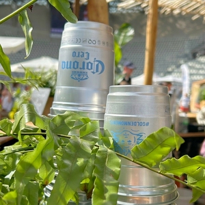 Custom logo Plastic Free Disposable 16oz Aluminum <b>Cup</b> Infinitely Recyclable Lightweight Metal <b>Cup</b> for <b>Cold</b> Drink Coffee Cola - Product Image 4