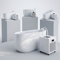 Bain froid en acrylique de luxe pour spa de bien-être à usage commercial