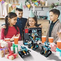 695 PCS STEM 3-en-1 App Programmable Robot WALL-E Kit de bricolage pour enfants Jouet éducatif avec pistes et engrenages