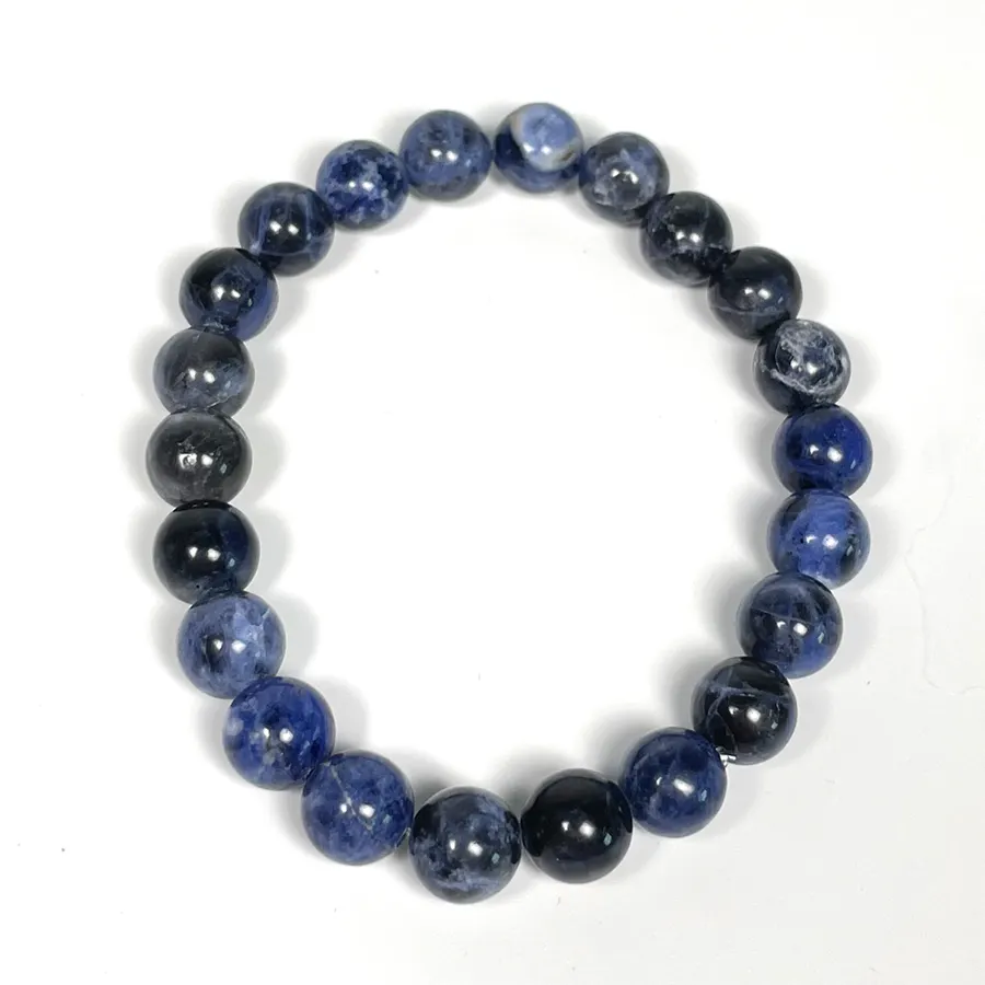 Natural Blue Spotted Sodalite 6mm 7A Stone Round Beads Healing Crystal Bracelet Fashion Man Woman Jewelry