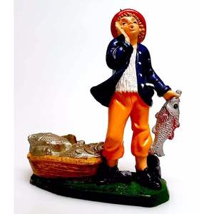 Pescador de PVC en colores brillantes, altura 10 cm - Product Image 1