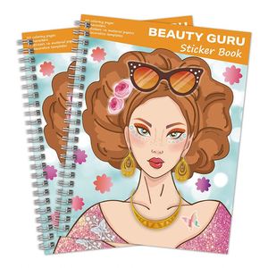 Kit de Juguetes de Pegatinas Reutilizables DIY, Libro de Actividades de Decoración de Joyas y Vestidos Elegantes para Niñas - Product Image 1