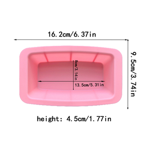 Mini <strong>Silicone</strong> Baking Mould <strong>Rectangular</strong> Loaf Pan Bread Pastry Cheese Cake Toast Pan Kitchen <strong>Mold</strong> Baking Tools for Cakes - Product Image 3