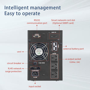 Single-phase 220V-240V 1kva 2kva 3kva ups online Built-in battery 3000VA <strong>backup</strong> power supply for <strong>computers</strong> ups online 1kva - Product Image 4