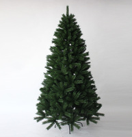 Arbre de noël en pin artificiel, robuste et articulé, 7 pieds, avec support en métal, Premium