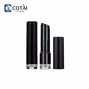 Hermétique Noir en plastique contenants de rouge à lèvres personnalisé <span class=keywords><strong>tube</strong></span> à gogo - Product Image 1