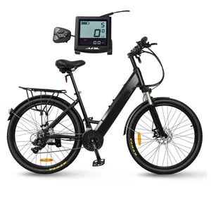 700C Woman E-bike 36V 250W Mid Drive Bafang 8FUN Max Motor Electric City Bike