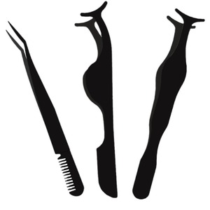 Kit de herramientas de belleza exclusivo transfronterizo: peine para pestañas y pinzas, herramienta de maquillaje para pestañas postizas, kit para dar forma a las cejas - Product Image 4