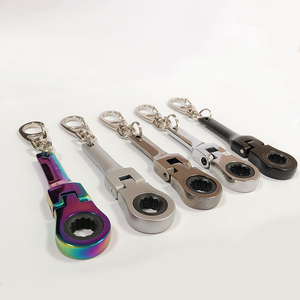 Mini 10mm Ratsche Screwdriver Automotive Keyrings 3/<strong>8</strong> Ratchet Wrench Set Mechanics Keychain Ratcheting Ratchet Straps Keychain - Product Image 6