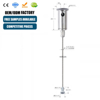 Kit de suspension réglable en acier inoxydable avec pince à câble pour panneau LED, écologique et facile à installer