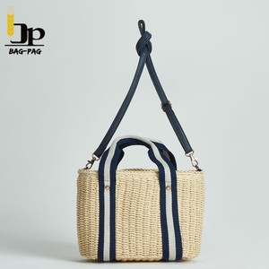2018 Nouveau Ins conception chaude en gros flexible portatif beige rayure <span class=keywords><strong>Marocain</strong></span> <span class=keywords><strong>Sac</strong></span> De Paille De plage - Product Image 2