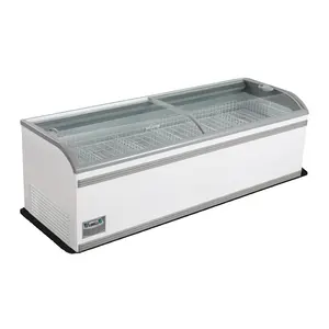 Kết Hợp Island Deep Freezer Siêu Thị Ngực Tủ Đông 1000L