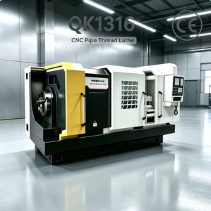 <span class=keywords><strong>Torno</strong></span> horizontal CNC automático QK1316 con orificio de husillo de 165 mm y máquina de roscado para la industria petrolera con doble mandril para el procesamiento de tuberías de petróleo - Product Image 1