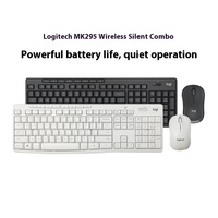 Pour Logitech Light Sound Series MK295, ensemble clavier et souris sans fil rétroéclairés par LED, pour ordinateur portable/de bureau, usage domestique ou professionnel