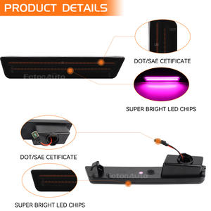 Feux latéraux LED dynamiques roses pour Dodge Challenger 2008-2014 Charger 2011-2014 Clignotants - Product Image 5