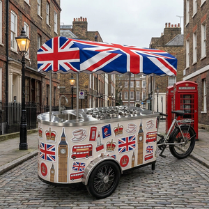 Carrito de Gelato Móvil Usado, Estilo Antiguo, Futurista, Alienígena, Espacial, Galáctico, Estrellado, Soleado, Lluvioso, Nevado, Ventoso, Tropical, Ártico, Desértico, Selvático - Product Image 3