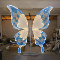 Vv392 nouveau design lumières de toile de fond de mariage lumière LED décor de papillon LED accessoires de mariage décoration de scène d'événement de fête
