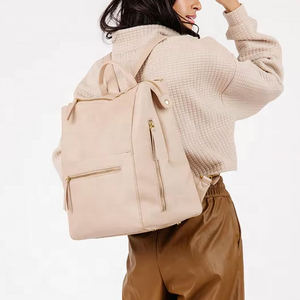 <span class=keywords><strong>Sac</strong></span> <span class=keywords><strong>à</strong></span> <span class=keywords><strong>dos</strong></span> de voyage pour maman en cuir PU haut de gamme, grande capacité, étanche, avec fermeture éclair, pour couches et articles de puériculture - Product Image 6