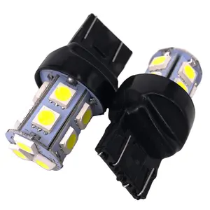 Bombilla de señal de giro para coche T20 13SMD, luz trasera de freno de parada de 12V W21W 7443, luz delantera/trasera de estacionamiento inverso, T20, 5050