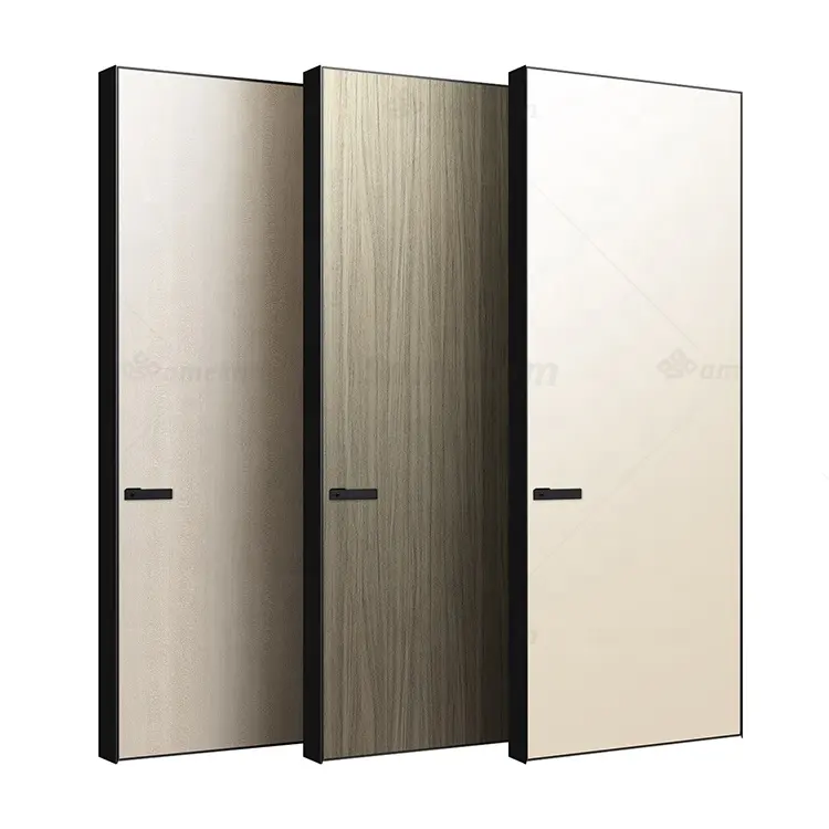 New Hot sale Painel Polonês À Prova D' Água Prehung Modern Design Interior Room Composite Dubai Uae Porta De Madeira Para Casa