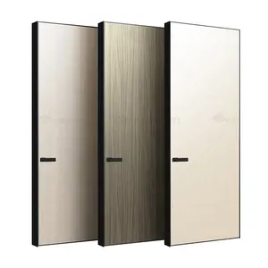 New Hot sale Waterproof Polish Panel Prehung Modern Design Interior Room Composite Dubai Uae Wooden Door For House