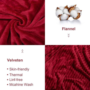 250Gsm Franela Naturaleza 4 Ajuste de calefacción Calentamiento rápido King Size Mantas calentadas de punto eléctricas Técnica doblada - Product Image 3