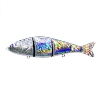 Ébauches de leurre d'usine Transparent et blanc ABS plastique grande taille multi-joint leurre de pêche swin appât ébauches de leurre non peintes