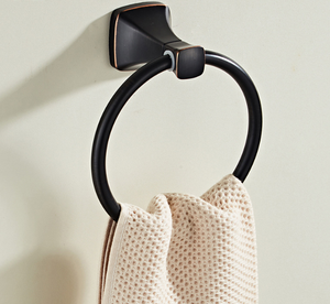 Set di 9 Accessori Moderni per <span class=keywords><strong>Bagno</strong></span> in Acciaio Inossidabile <span class=keywords><strong>Nero</strong></span> con Protezione Anticorrosione, Portasciugamani e Supporto a Parete - Product Image 5