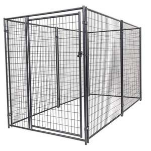 Grand enclos pour chien en fil métallique soudé pour extérieur, cage robuste en métal pour chien, enclos pour animaux de compagnie en acier galvanisé avec toit résistant aux intempéries - Product Image 6