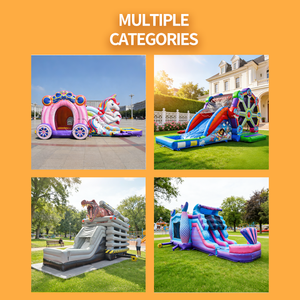 Château gonflable sur le thème des dinosaures de nouvelle conception commerciale avec toboggan pour les fêtes en plein air et les maisons de rebond pour enfants - Product Image 6