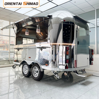 Maßgefertigter 5,5M Lila Doppelachsen-Imbisswagen aus Edelstahl, Voll Ausgestattet für Fast-Food-, Snack- und Getränkeservice