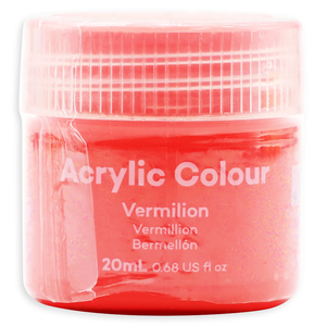 Colore Acrilico Mont Marte PDQ 24 X 20ml - Vernice Acrilica Artistica Vermiglione - Product Image 4