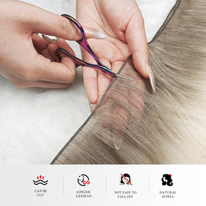 Tóc nối băng keo siêu mảnh, chất lượng cao cấp, tóc người 100% <span class=keywords><strong>Remy</strong></span> Nga nguyên chất, xử lý kỹ, giữ nguyên lớp biểu bì, nối liền không lộ mối nối - Product Image 6