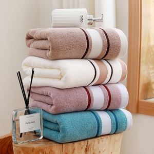 Serviette de bain épaisse en coton pur imprimé, non pelucheuse, pour usage domestique et hôtelier - Product Image 2