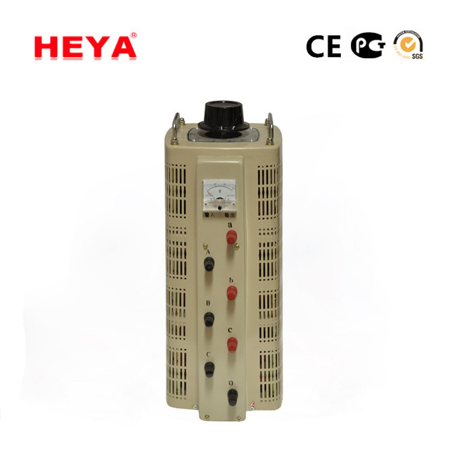 Fast-response Contact Type Manual Voltage Regulator Three-phase Low-power Stable Voltage Regulation TSGC2-1.5k 3k 6k 9kva