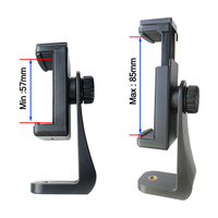 Adaptateur de trépied réglable pour smartphone avec trou de vis 1/4 pouces pour iPhone Samsung