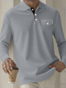 Nuovi Arrivi 2026: <span class=keywords><strong>Polo</strong></span> da Uomo alla Moda a Quadri, Camicie Casual di Alta Qualità, Asciugatura Rapida in Cotone e Poliestere, Vestibilità Sportiva Estiva - Product Image 1