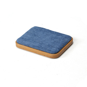 Bamboo Japanese Style Seat Cushion Soft Blue Fabric Non Slip Living Room Bedroom <b>Study</b> <b>Chair</b> Pad Set 3 4 Pieces - Product Image 3