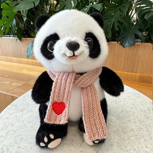 Oso Panda Animal de peluche de juguete con suéter con bufanda Cuerpo lindo Muñeca grande suave Panda Kawaii Gran regalo para niño niña - Product Image 3