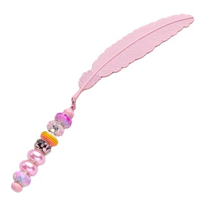 ที่คั่นหนังสือขนนกประดับลูกปัด DIY - ที่คั่นหน้าการ์ตูนสร้างสรรค์สำหรับเด็ก นักเรียน และของขวัญส่งเสริมการขาย - Product Image 3