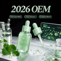 Sérum facial en capsules Centella Niacinamide, ampoule apaisante, hydratante et éclaircissante pour le soin du visage à domicile, OEM