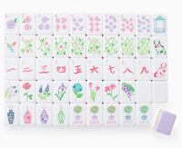Jeu de Mahjong américain personnalisé de haute qualité en acrylique à 4 couches, vente directe d'usine, 160 tuiles, jeu de table de luxe